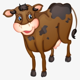 Transparent Hey Diddle Diddle Clipart - Brown Cow Clipart, HD Png Download, Free Download