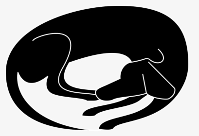 Cartoons Of People Sleeping 23, Buy Clip Art - Sleeping Dog Silhouette Clip Art, HD Png Download, Free Download