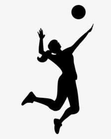 Medium Image Png - Volleyball Silhouette, Transparent Png, Free Download