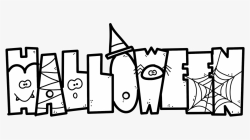 Happy Halloween Clipart Black And White, HD Png Download, Free Download
