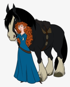 Riding Angus Merida, - Disney Horse Clipart, HD Png Download, Free Download