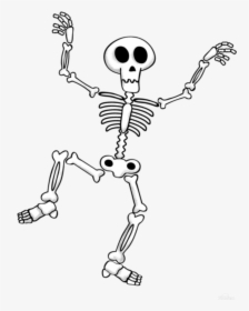 Easy Dancing Skeleton Drawing, HD Png Download, Free Download