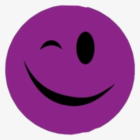 #wink #face #purple #freetoedit - Smiley, HD Png Download, Free Download