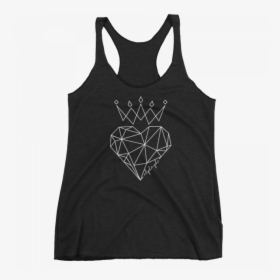 Transparent Heart Crown Png - Sleeveless Shirt, Png Download, Free Download