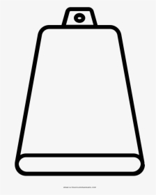 Cowbell Coloring Page - Cowbell Black And White, HD Png Download, Free Download
