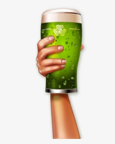 Green Pint Of Beer Png, Transparent Png, Free Download