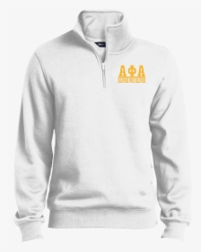 Alpha Phi Alpha Quarter-zip Embroidered Sweatshirt - Quarter Zip Sweatshirt, HD Png Download, Free Download