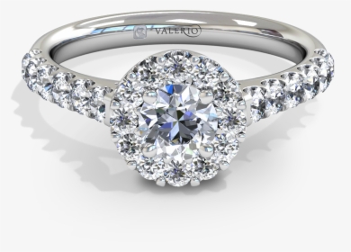 Starburst Diamond Halo Fairtrade Gold Engagement Ring, HD Png Download, Free Download