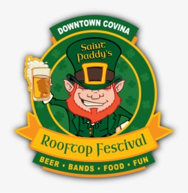 Covina St Paddys Rooftop Festival Logo 900sq No Bg - Illustration, HD Png Download, Free Download