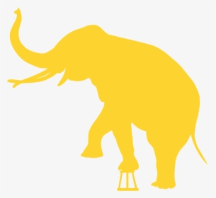 Circus Elephant Silhouette Png, Transparent Png, Free Download