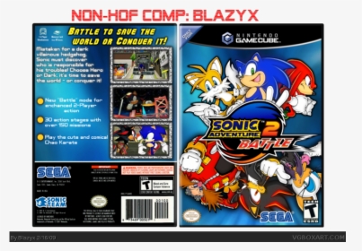 Sonic Adventure 2 Battle Box Art Cover - Sonic Adventure 2 Battle Gamecube Box, HD Png Download, Free Download