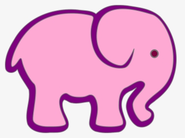 Purple, Pink, Elephant, Nature, Animal, Circus, Safari - Pink And Purple Elephants, HD Png Download, Free Download