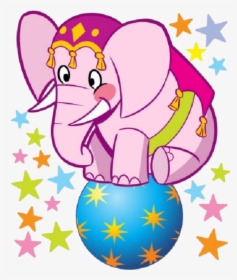 #mq #circus #elephant #ball - Circus Cartoon Animals Png, Transparent Png, Free Download