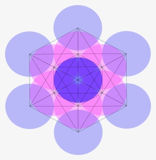 Metatron Cube Overlapping Circles2 - Circle, HD Png Download, Free Download