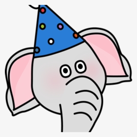 Transparent Circus Animal Clipart - Cartoon Elephant Face Circus, HD Png Download, Free Download