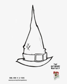 Here"s A Witches Hat Freebie For You All To Use It"s - Line Art, HD Png Download, Free Download
