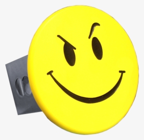 Au-tomotive Gold Smiley Face With Smirk Yellow Trailer - Smirk, HD Png Download, Free Download