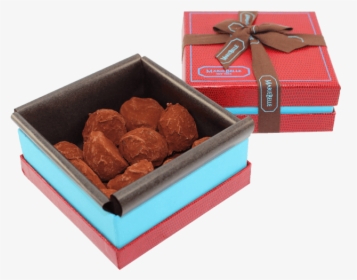 12 Piece Dark Chocolate Truffles Red Box - Chocolate Truffle, HD Png Download, Free Download