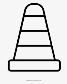 Witches Hat Coloring Page - Construction Cone Coloring Page, HD Png Download, Free Download