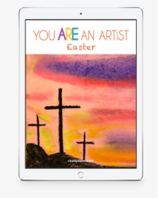 Celebrate Easter With Art Teach The Joy Of Art To All - Pastel Easter Cross Art, HD Png Download, Free Download