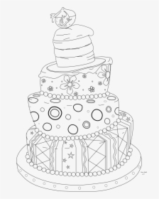Free Whimsical Cake Digi Stamp - Whimsy Digi Stamps Freebies, HD Png Download, Free Download