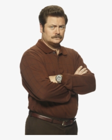 Transparent Ron Swanson Png - Ron Swanson Standing Up, Png Download, Free Download