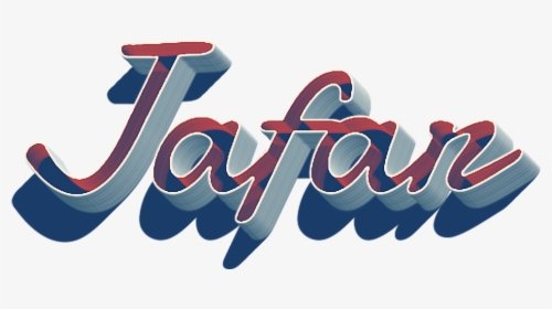Jafar 3d Letter Png Name - Calligraphy, Transparent Png, Free Download