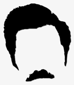 Ron Swanson Hair And Mustache, HD Png Download, Free Download