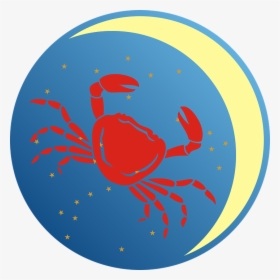 Cancer, Zodiac Sign, Zodiac, Moon, Star, Symbol - Oral Cancer Crab Symbol, HD Png Download, Free Download