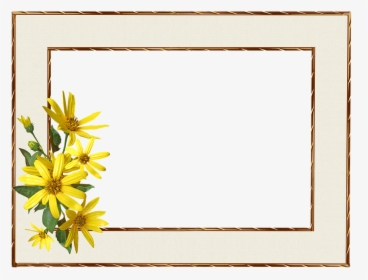 Frame, Border, Yellow Flower - Photograph, HD Png Download, Free Download