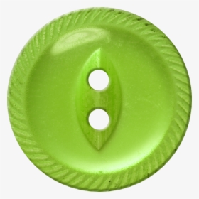 Button With Incised Border And Almond Shaped Center, - Botão Costura Amarelo Png, Transparent Png, Free Download