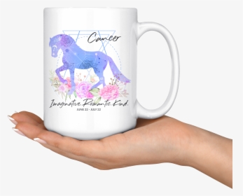 Cancer Zodiac Horse White Coffee Mug - Mug, HD Png Download, Free Download