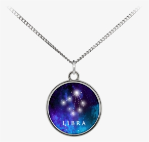 Cancer Zodiac Sign Starry Night Blue Charm Necklace - Necklace, HD Png Download, Free Download