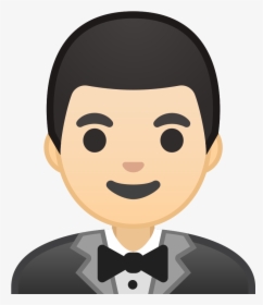 Man In Tuxedo Light Skin Tone Icon - Emoji Man, HD Png Download, Free Download