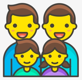 311 Family Man Man Girl Boy - Emojis De Familia, HD Png Download, Free Download