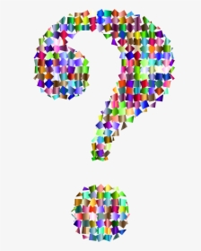 Prismatic Confetti Question Mark 4 Clip Arts - Colourful Question Mark Transparent, HD Png Download, Free Download