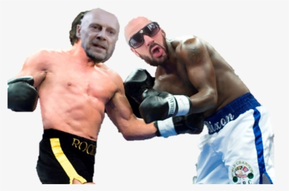 Sticker Alain Soral Kippacito Papacito Boxe Rocky Balboa - Does Rocky Fight In Rocky Balboa, HD Png Download, Free Download