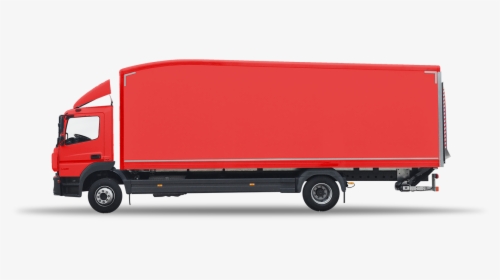 18t Box Van Rigid Side View 1300px - Transparent Background Truck Side View Transparent, HD Png Download, Free Download