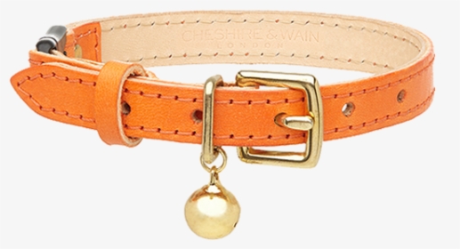 Tempesti Leather Cat Collar Orange - Collar, HD Png Download, Free Download