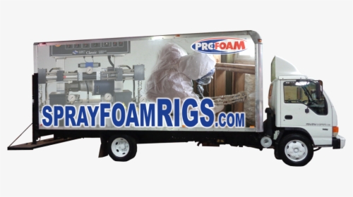 Spray Foam Box Truck Rig - Spray Foam Truck Sign, HD Png Download, Free Download