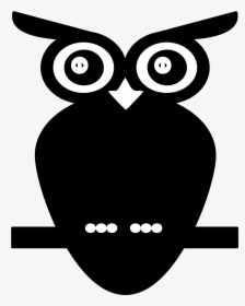 Black Owl Png - Black And White Owl Png Hd, Transparent Png, Free Download