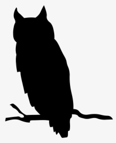 Owl Silhouette Clip Art - Owl Silhouette Clipart, HD Png Download, Free Download