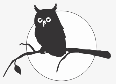 Owl Silhouette Drawing Clip Art - Silhouettes Owl, HD Png Download, Free Download