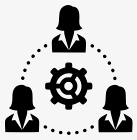 Group People Gear Cog Control Teamwork - Cross Cultural Communication Icon, HD Png Download, Free Download