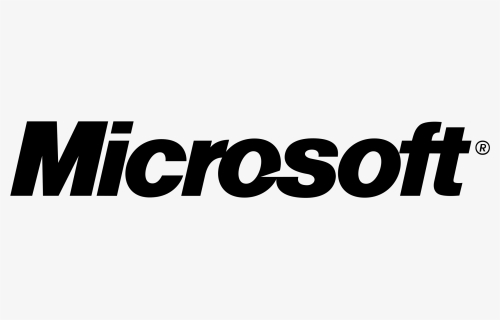 Microsoft Text Logo Png - Microsoft Vintage Logo, Transparent Png, Free Download