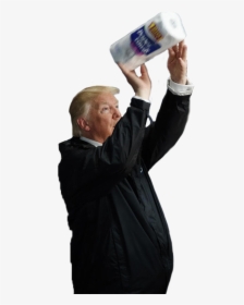 Trump Tossing Paper Towels, HD Png Download, Free Download