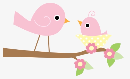 Pretty Birds Oh My - Pink Bird Baby Shower, HD Png Download, Free Download