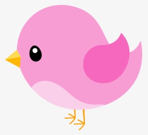 Clipart Bird Simple - Pink Bird Clipart, HD Png Download, Free Download