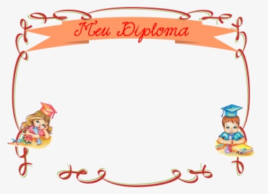 Clip Art Para Diploma Infantil Trisa - Certificado Infantil, HD Png Download, Free Download