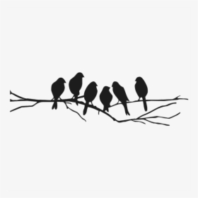 Lovebird Wall Decal Silhouette Stencil Bird Transprent - Painting On Pillow Covers, HD Png Download, Free Download